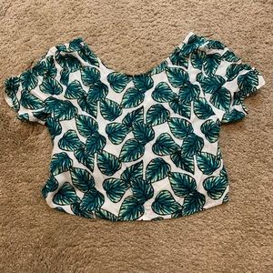 Leafy Crop Top